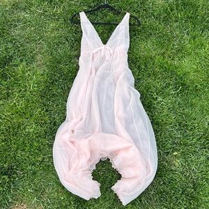 Vintage Intime California Chiffon Peignoir Nightgown
